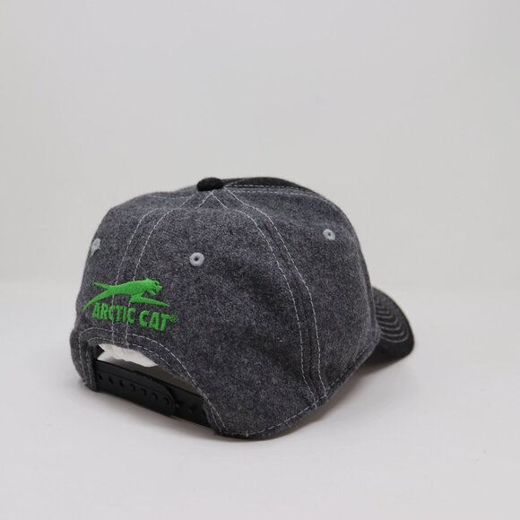 Arctic Cat Wool Hat Men's Baseball Cap Gray & Green - Picture 6 of 10